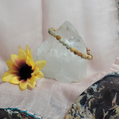 6MM Crazy Lace Agate Bracelet