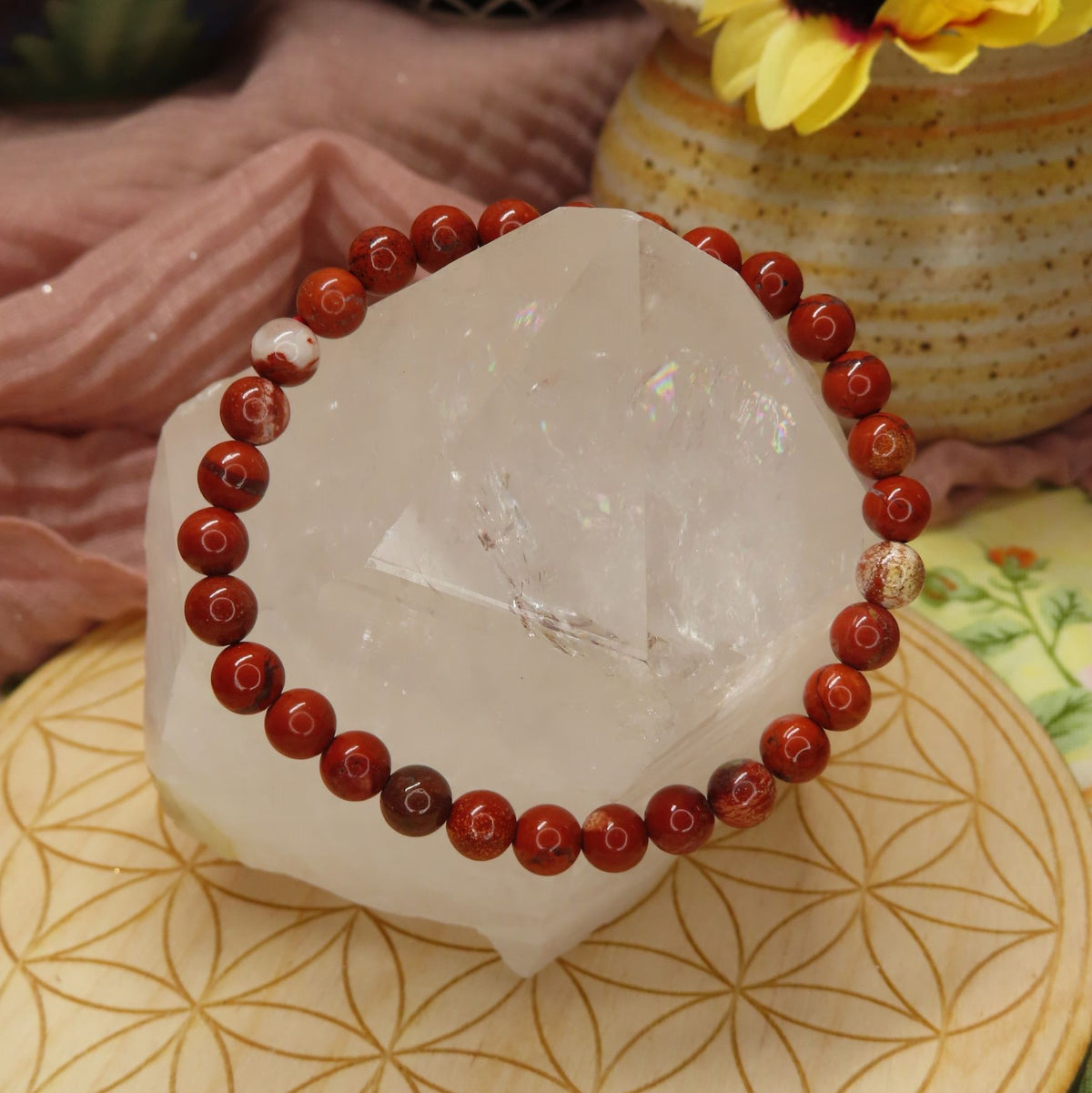 6MM Red Jasper Bracelet