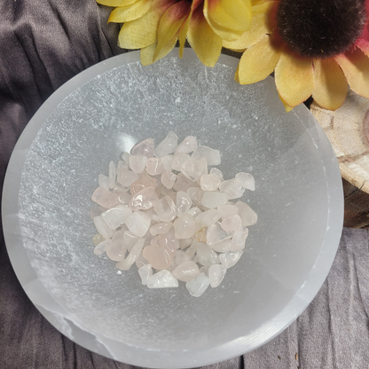 Rose Quartz Chip Stones